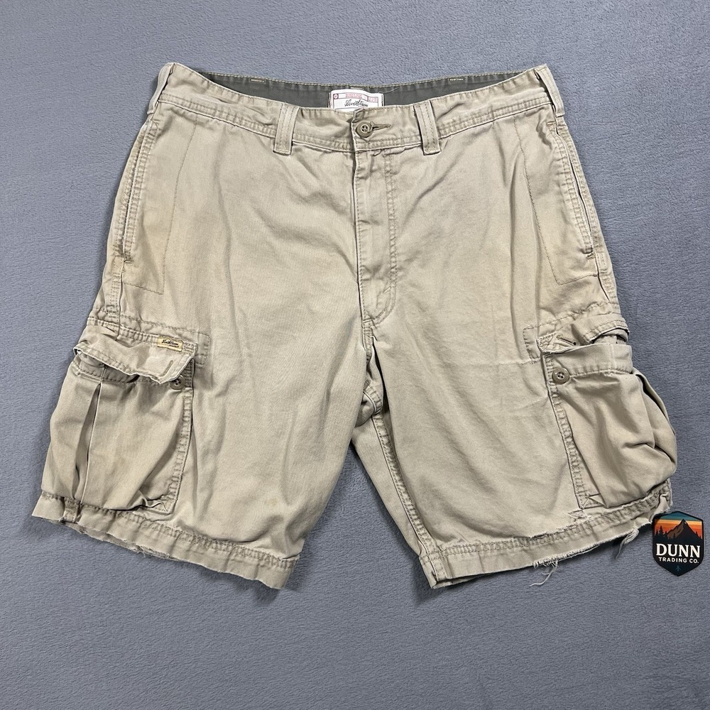 Levis Shorts Mens 36 Tan Cargo Khaki 10" Outdoor Pockets Workwear Utility